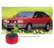 JG FRISO DE PARACHOQUE VW GOL GT GTS 87/94 VERMELHO (DIANT.+TRAS.)