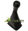 KIT MANOPLA CAMBIO + COIFA VW SANTANA 89/98 PRETA C/ BASE