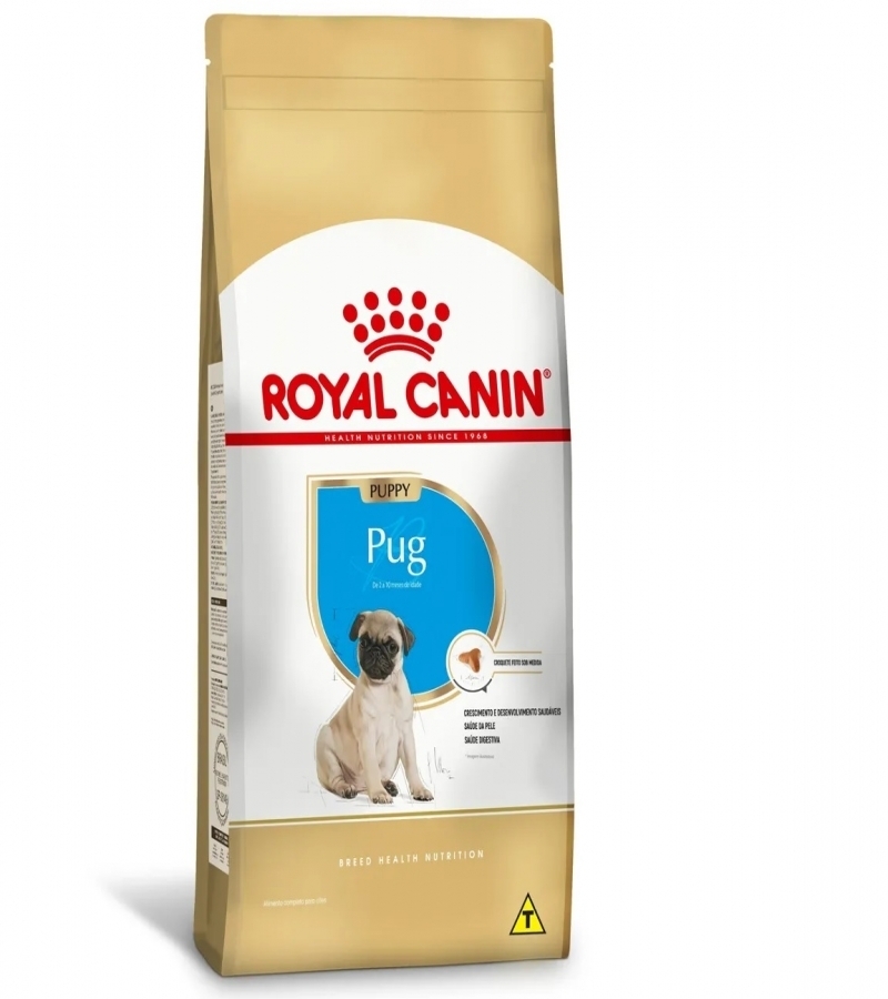Ração Royal Canin Cães Filhotes Pug Puppy  - Aupetmia Petshop