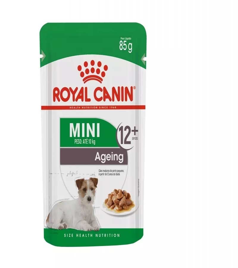 Alimento Umido Sache Royal Canin Cães Adultos Mini 12+ 85 Gr - Aupetmia Petshop