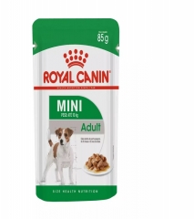 Alimento Umido Sache Royal Canin Cães Adultos Mini Adult Wet 85 Gr