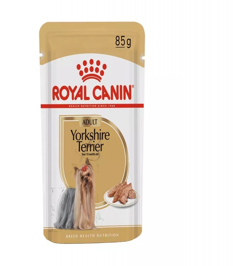 Alimento Umido Sache Royal Canin Cães Adultos Yorkshire Wet 85 Gr - Aupetmia Petshop