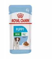 Alimento Umido Sache Royal Canin Cães Filhotes Mini Puppy 85 Gr
