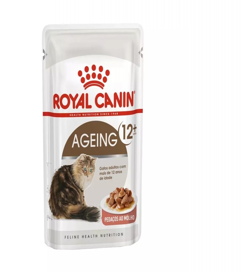 Alimento Umido Sache Royal Canin Gatos Adultos Ageing 12+ 85 Gr - Aupetmia Petshop