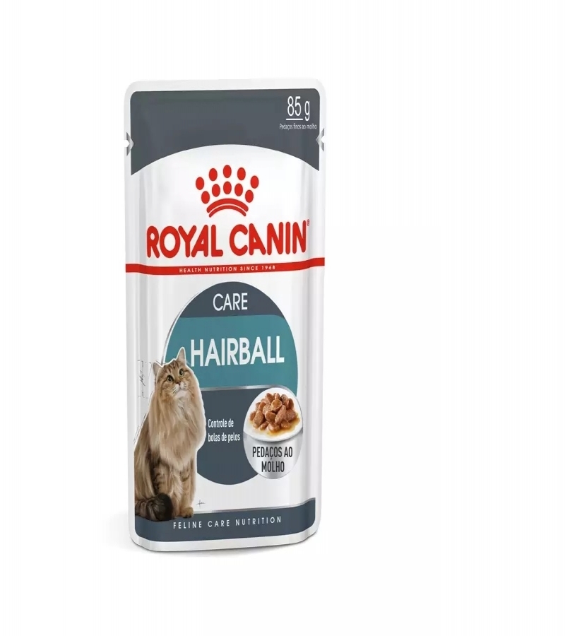 Alimento Umido Sache Royal Canin Gatos Adultos Hairball Care 85 Gr - Aupetmia Petshop