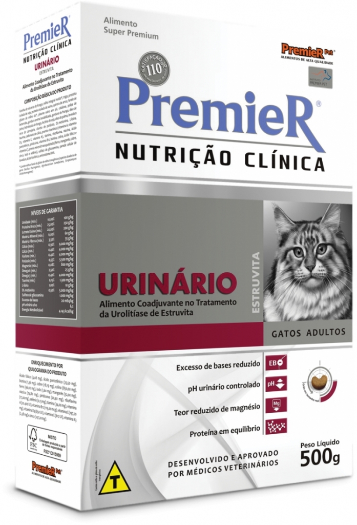 Ração Premier Nutrição Clinica Gatos Urinário  - Aupetmia Petshop