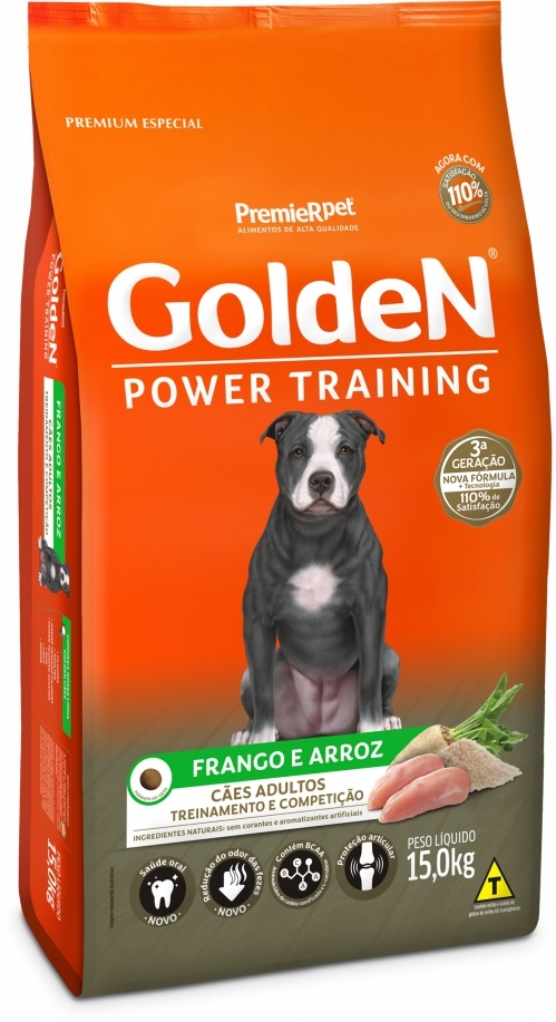 Ração Golden Power Cães Adultos 15 Kg - Aupetmia Petshop