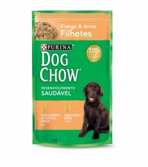 Ração Umida Sache Nestle Purina Dog Chow para Cães Filhotes Frango e Arroz 100 Gr