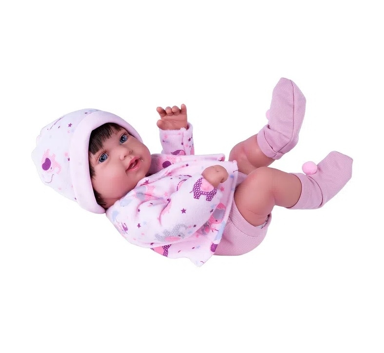 Menina Anny Doll Baby Bebê Reborn - Cotiplás 2441 - Noy Brinquedos