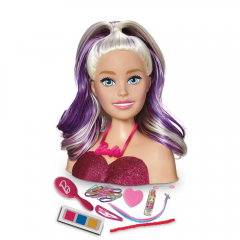 Boneca Busto da Barbie Maquiagem Styling Faces - Pupee 1265
