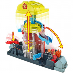 Pista Hot Wheels Super Quartel dos Bombeiros - Mattel FNB15-GJL06
