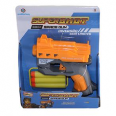 Space Gun com 3 Dardos - Polibrinq GN01