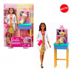 Barbie Quero Ser Pediatra Morena - Mattel GTN52