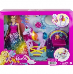 Barbie e Unicórnio Arco Íris Dreamtopia - Mattel GTG01