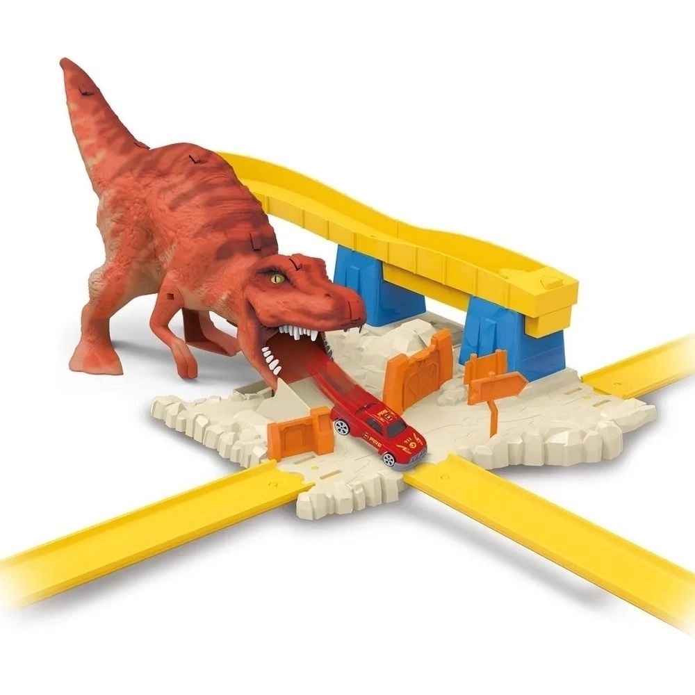Pista Lançadora De Carrinhos Dinossauro T-Rex - Toyng 04332 - Noy