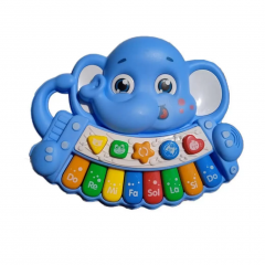 Azul Elefante Teclado Musical Animalzinho - BBR Toys R2990