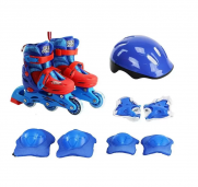 28/31 Azul Conjunto Patins 3 Rodas Com Mochila - BBR TOYS R2940
