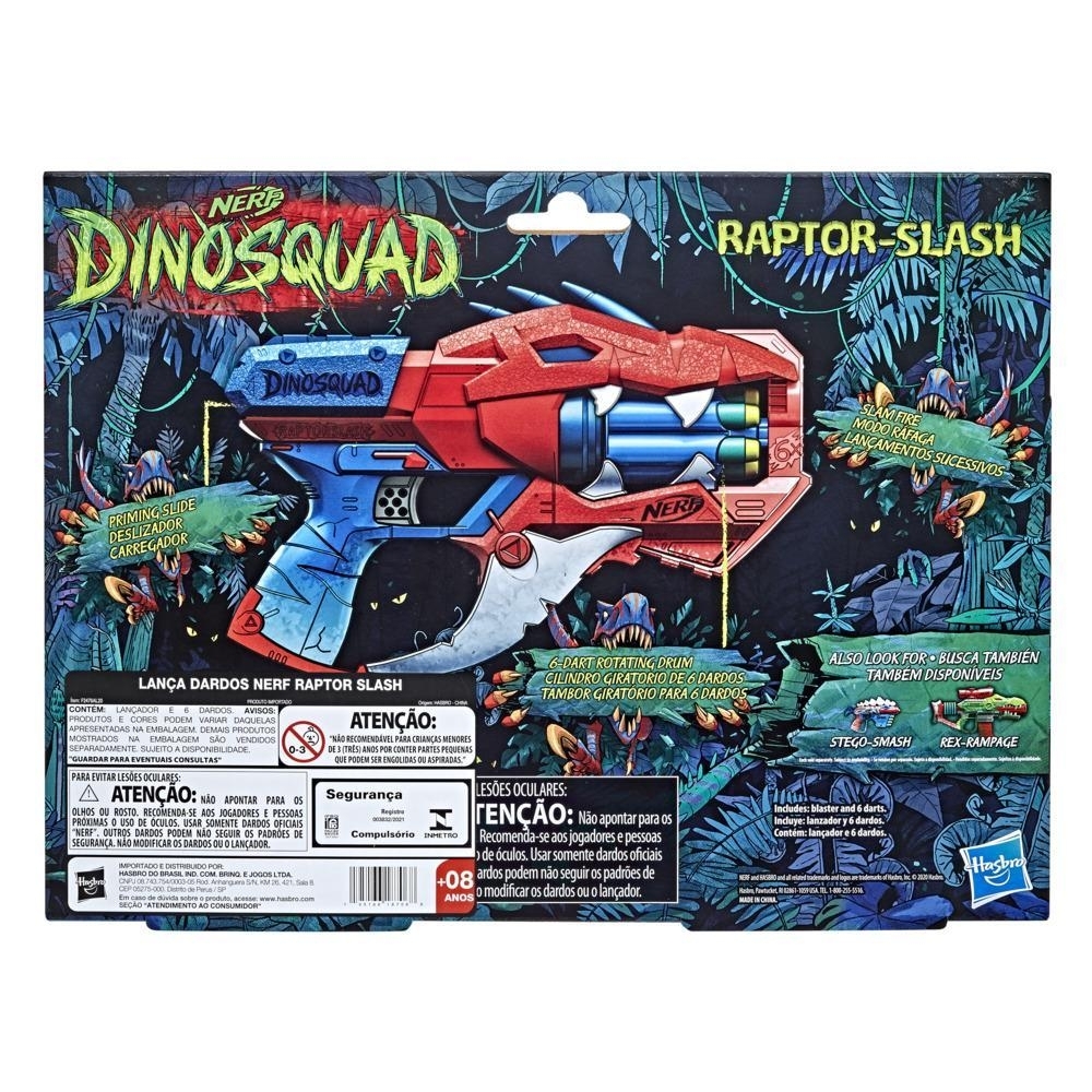 Raptor Slash Nerf Dinosquad - Hasbro F2476 - Noy Brinquedos