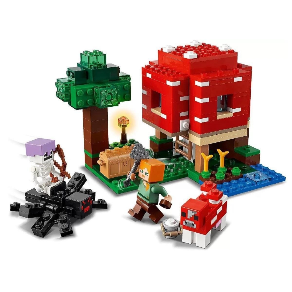 LEGO MINECRAFT A CASA COGUMELO 21179 - Star Brink Brinquedos