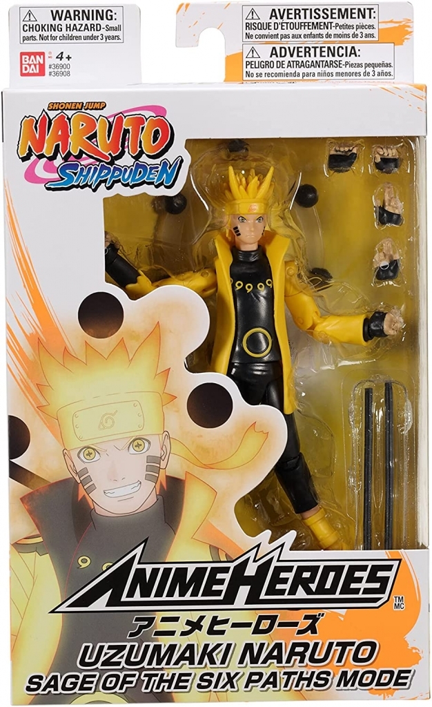 Naruto Sage Of Six Paths Mode Anime Heroes Bandai - Fun F007 - Noy