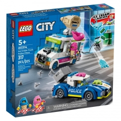 Perseguição Policial De Carro De Sorvetes Lego City - LEGO 60314