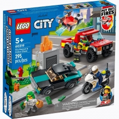 Resgate Dos Bombeiros E Perseguição De Polícia Lego City - LEGO 60319