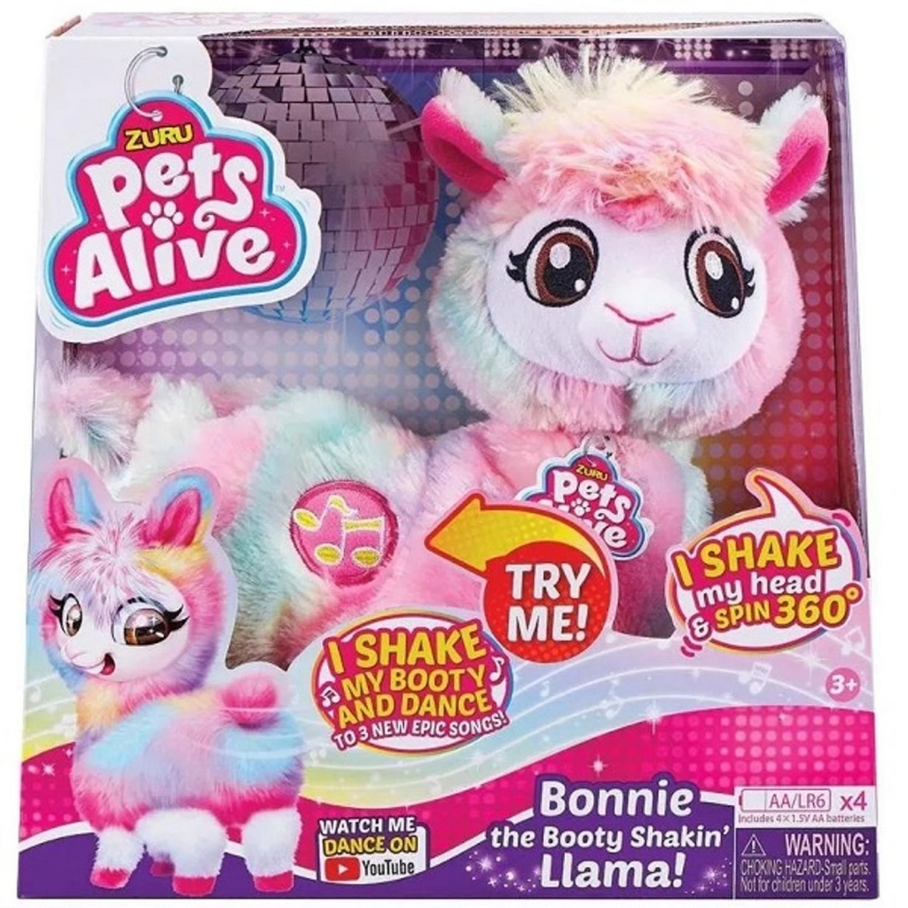 Bonnie Shakin Llama Pets Alive - Candide 1203 - Noy Brinquedos