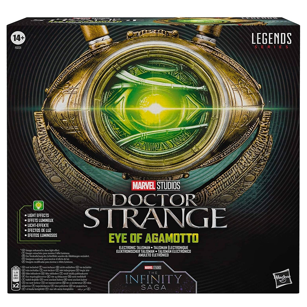 Marvel Legends Series Doutor Estranho - Talismã Eletrônico Olho de Agamotto  - F0221 - Hasbro : : Brinquedos e Jogos