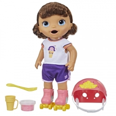 Morena Aprendendo Andar De Patins Baby Alive - Hasbro F5354-F5650