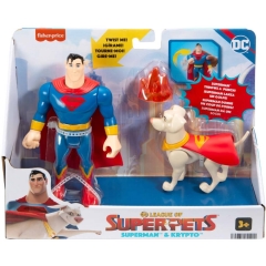Superman E Krypto Superpets Fisher Price - Mattel HGL02