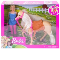 Barbie Com Cavalo - Mattel FXH13