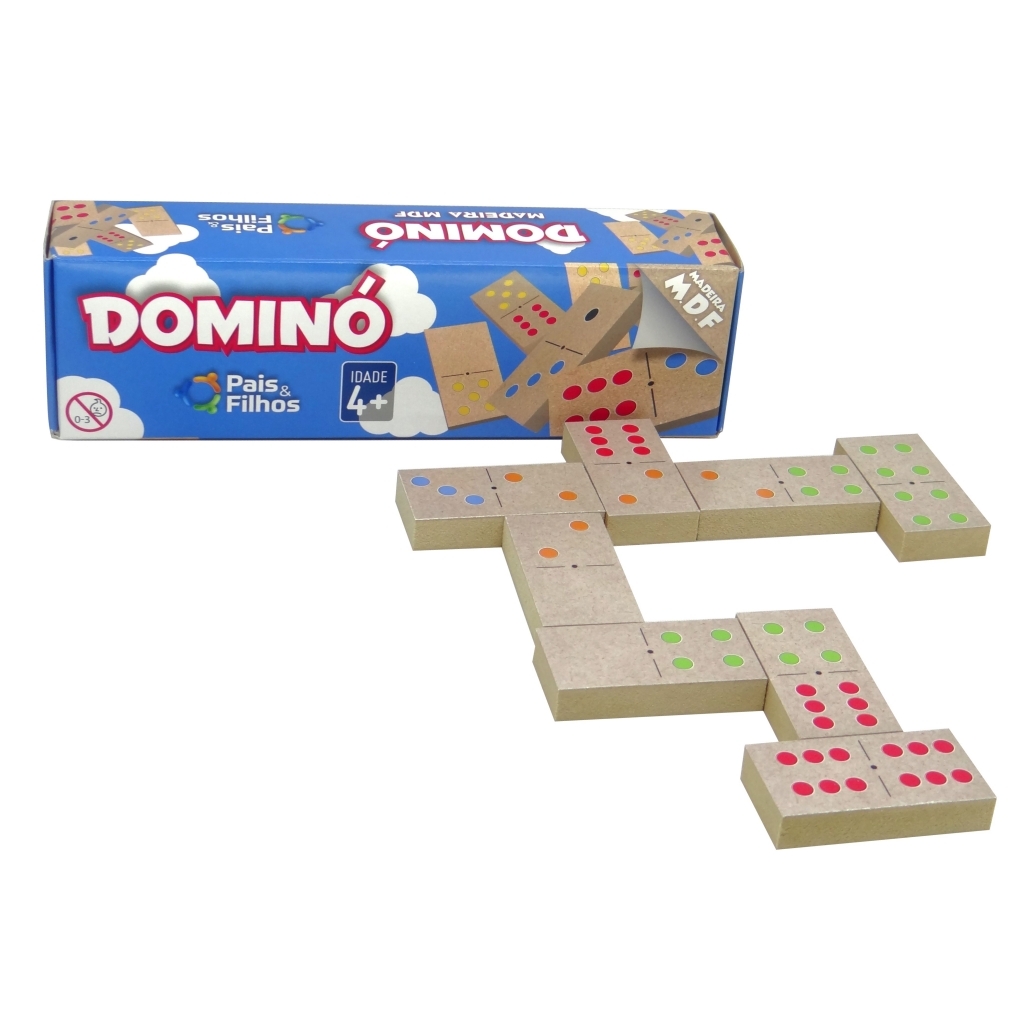 Jogo Domino Madeira Galinha Pintadinha 28 Peças Nig