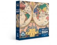 O Novo Mapa Do Mundo 1928 Quebra Cabeça 1000 Peças - Toyster 002763