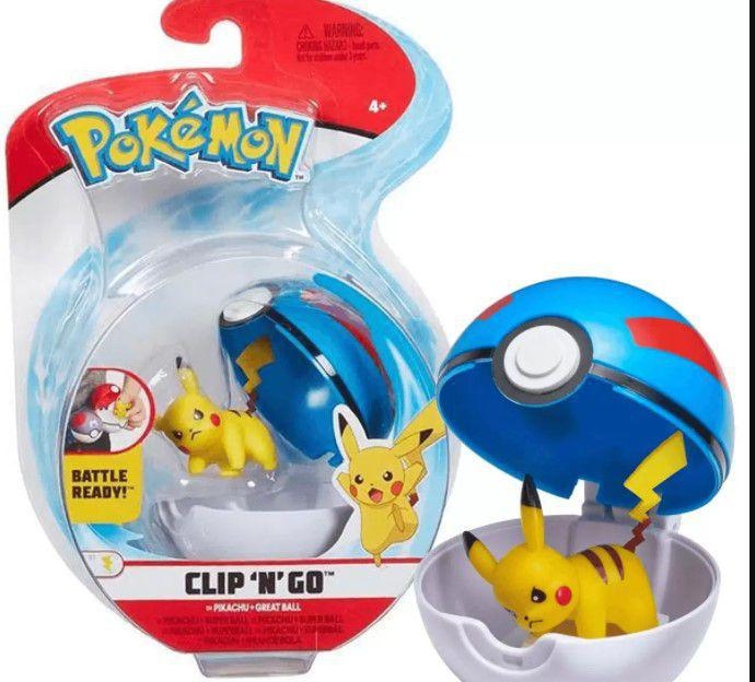 Brinquedo Pokébola Com 1 Pokémon Clip N Go Para Capturar E