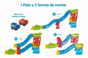 Ramp Racer Pista Com 2 Carrinhos 28 Peças - Maral 4157