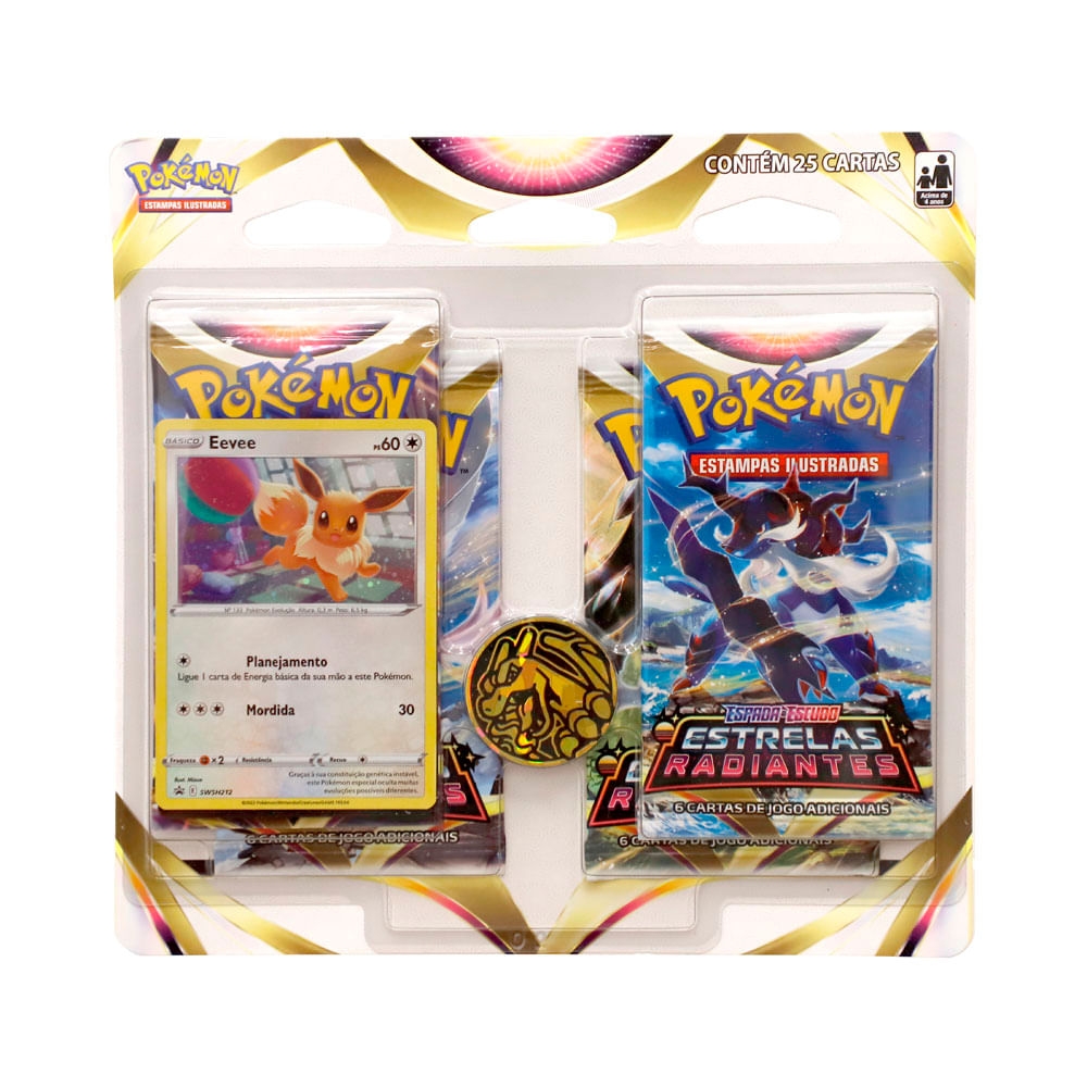 Jogo de Cartas Pokémon - Blister Quadruplo - EE - Estrelas