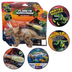 Marrom Triceratops Dinossauro De Montar - Toyng 046980