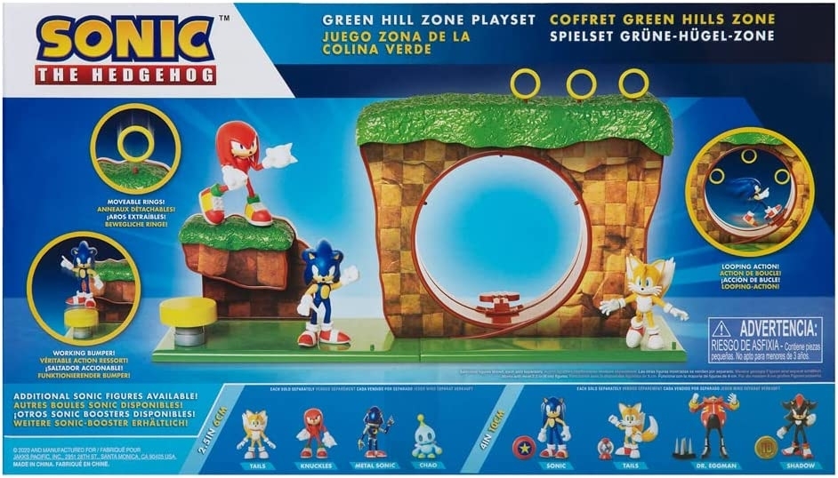 Sonic - Playset Green Hill Zone - Outros Jogos de Faz de Conta