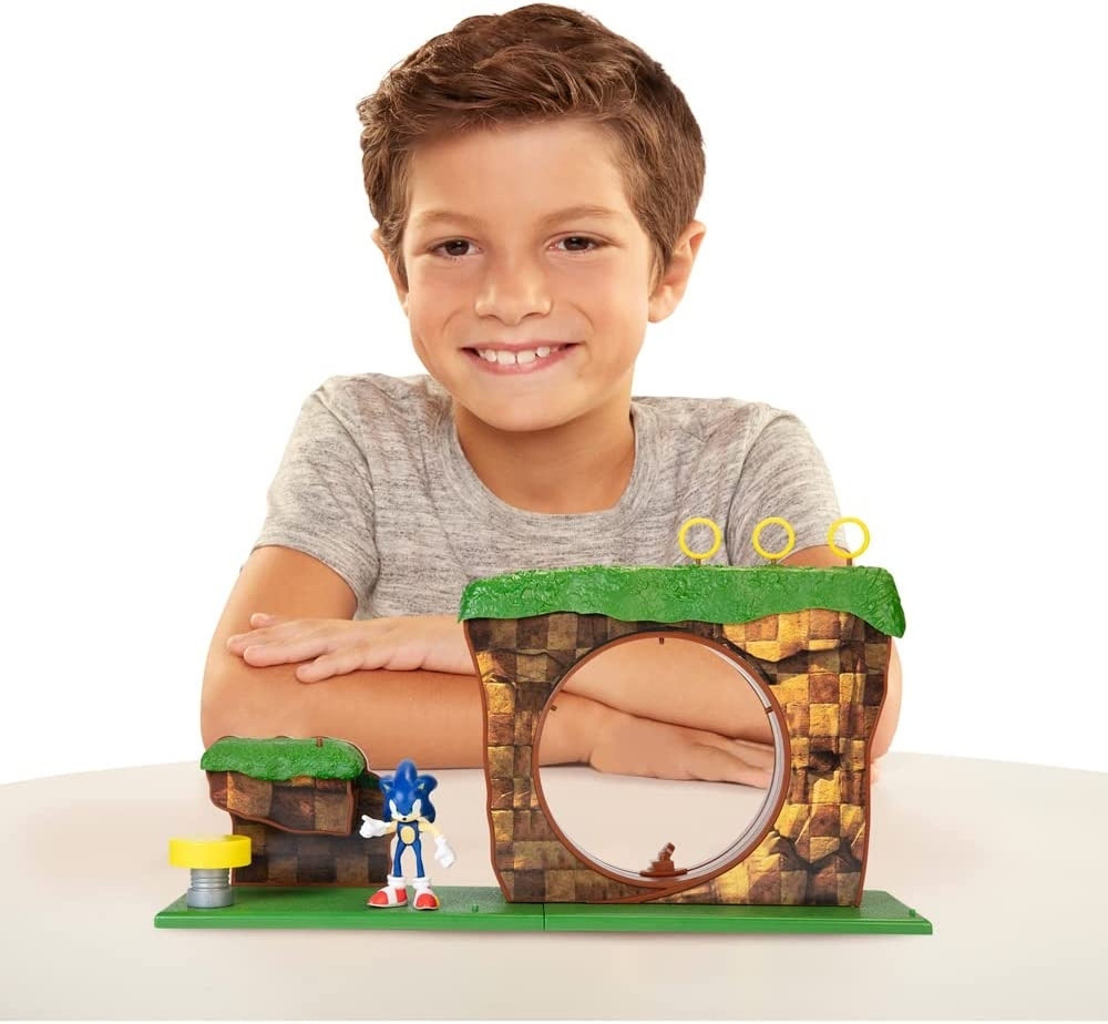 Blocos de Montar - Sonic the Hedgehog - Green Hill Zone LEGO DO BRASIL