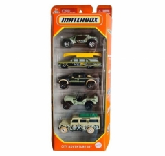 Pack Com 5 Matchbox City Adventure 3 - Mattel C1817-HFH16