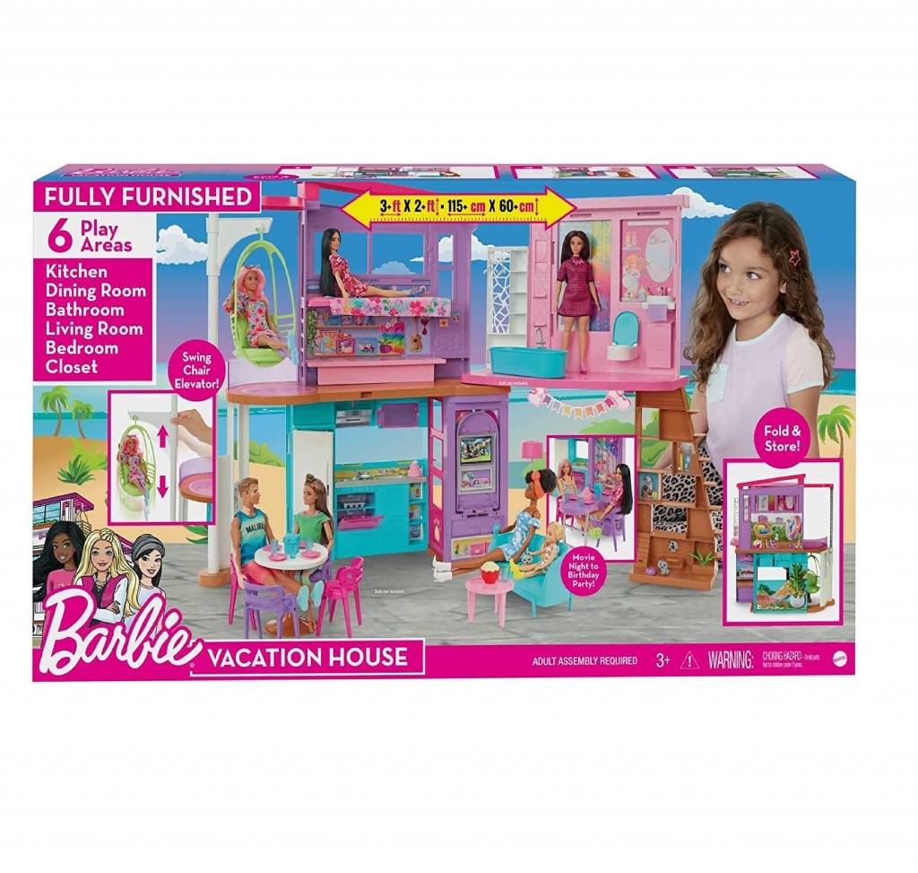 Casa da Barbie Estrela com móveis e acessórios Anos 80 