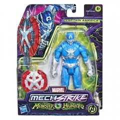 Capitão América Monster Hunters Mech Strike Hasbro - Hasbro F4424
