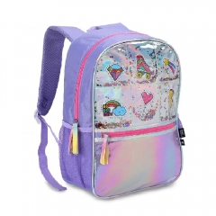 Roxa Holográfica No Bad Days Glitter Mochila - Seanite MI40481