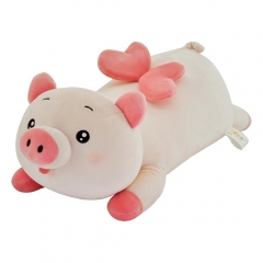 Pig Porquinho Deitado Pelúcia Amigos Do Coração - DM Toys DMT6229
