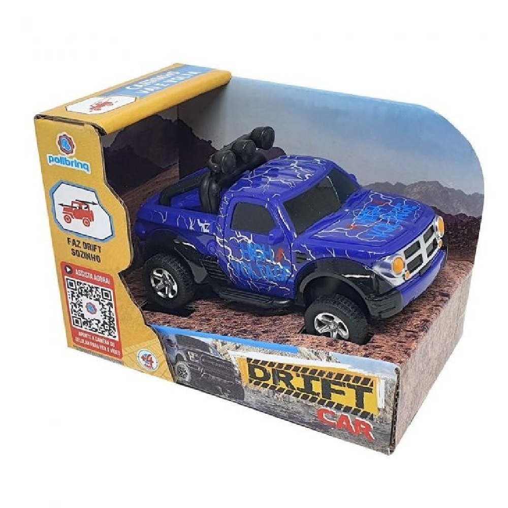 Azul High Voltage Carrinho Drift Car - Polibrinq CAR701 - Noy Brinquedos