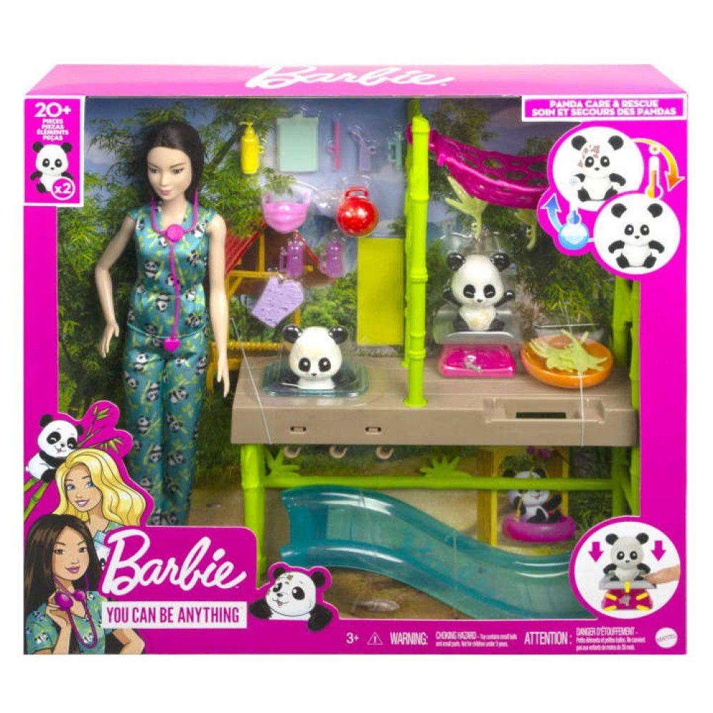 Cuidados E Resgate De Pandas Barbie - Mattel HKT77 - Noy Brinquedos