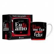Caneca Meu Amor Te Amo Porcelana Urban 360Ml - BrasFoot 11499