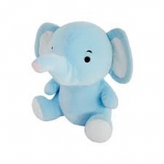 Azul Elefante Pelúcia Amigos Do Coração - DM TOYS DMT6460