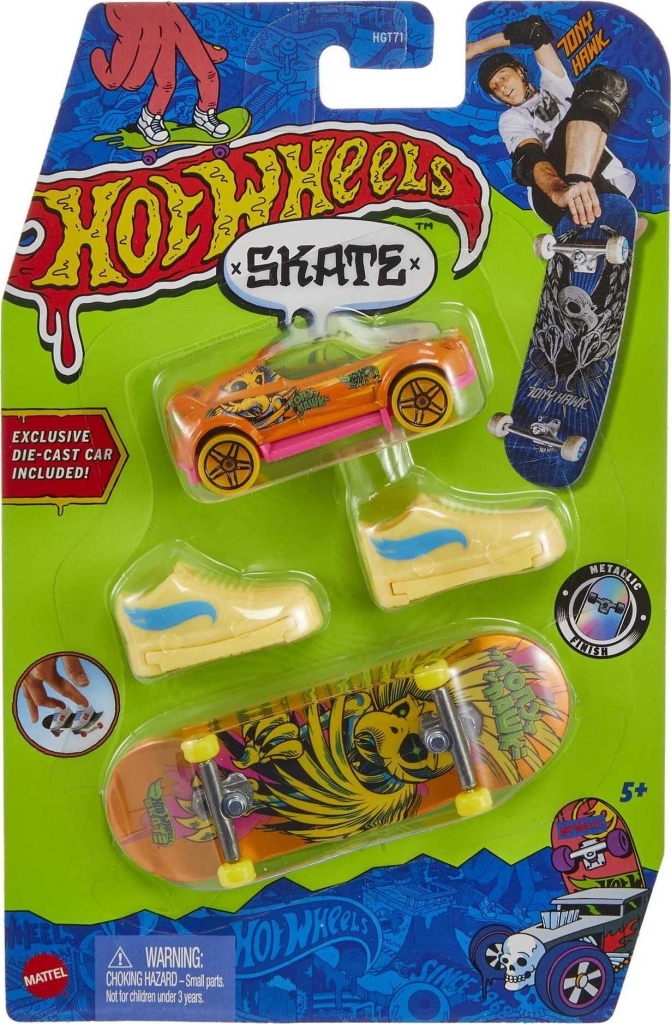 Skate de Dedo Hot Wheels | Capitão Marvel - Skate e Tênis - Mattel