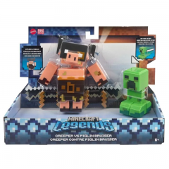 Creeper Vs Piglin Minecraft Legends - Mattel GYR98-GYR99